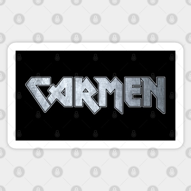 Heavy metal Carmen Sticker by KubikoBakhar